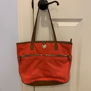 Michael Kors Coral Shoulder Tote